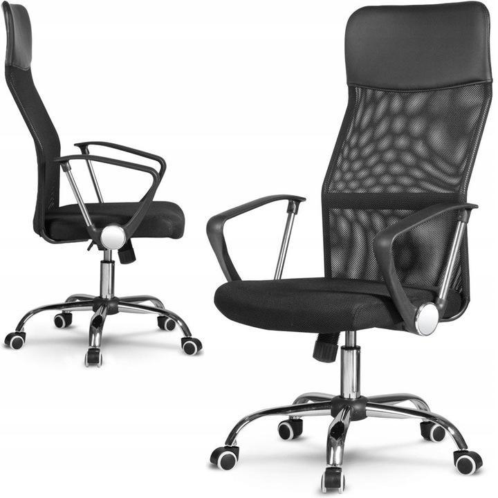 Fotel obrotowy Nemo 61x99x50 cm czarne krzesło do biura  nr. 5