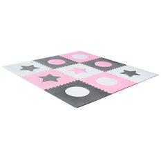 Puzzle piankowe mata dla dzieci 180x180cm 9 elementów szaro-różowa - Miniaturka zdjęcia nr 4