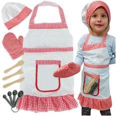 Kostium strój karnawałowy przebranie zestaw małego kucharza fartuszek dla dziecka 3+ 40x1x51 cm - Miniaturka zdjęcia nr 1