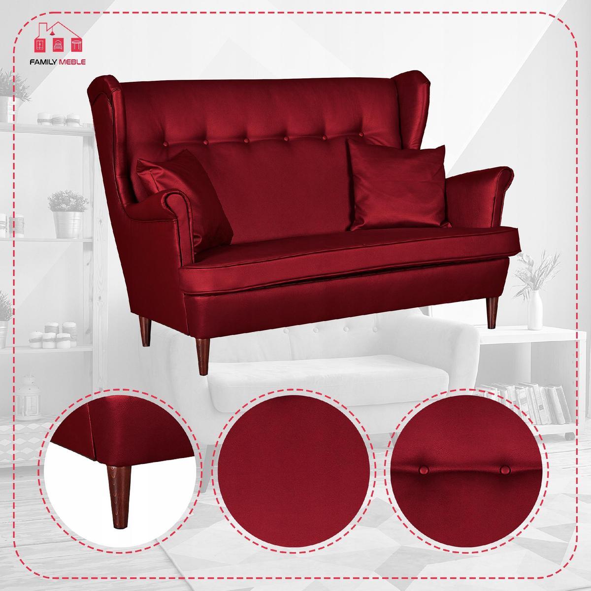 Zestaw wypoczynkowy eko skóra sofa + 2 fotele 5 Full Screen