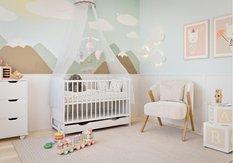 Łóżeczko dla niemowląt BAJKA 120x60 cm wyjmowane szczebelki 3 poziomy z szufladą białe  - Miniaturka zdjęcia nr 3