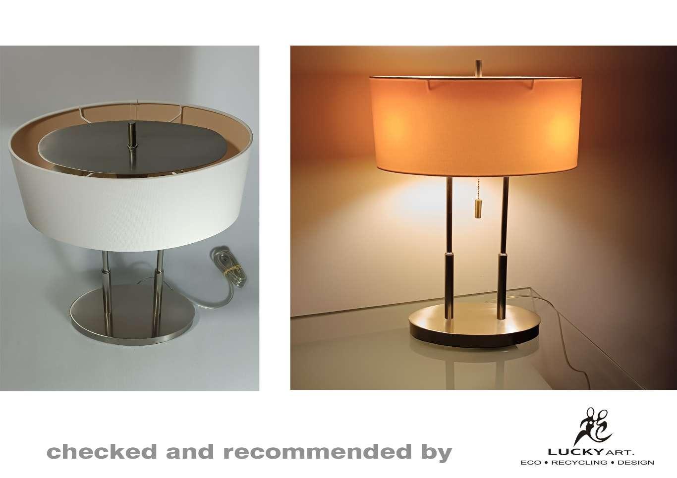 Lampa stołowa abażurem, lampka na biurko 2 Full Screen