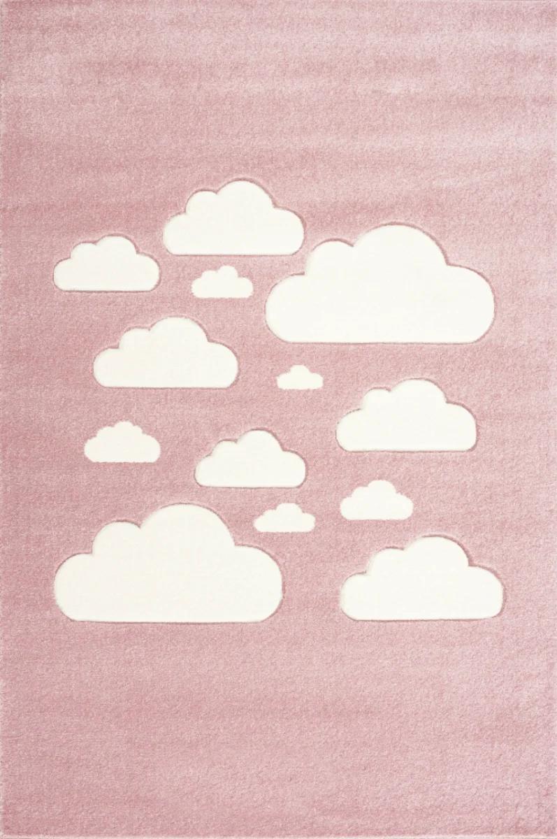 Dywan dziecięcy Cloudies Pink 100x150 cm do pokoju dziecięcego różowy w chmurki nr. 2