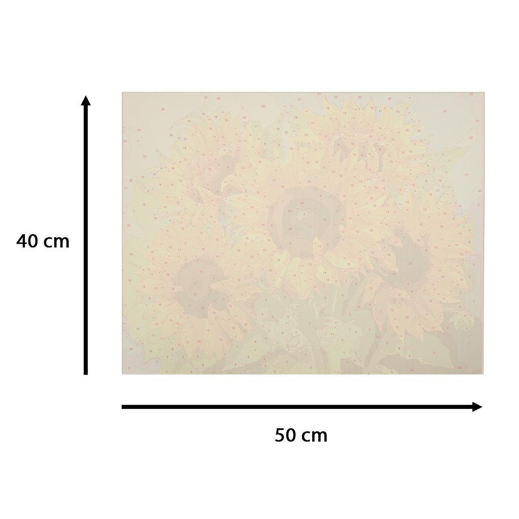 Malowanie po numerach obraz 50x40cm słoneczniki nr. 2