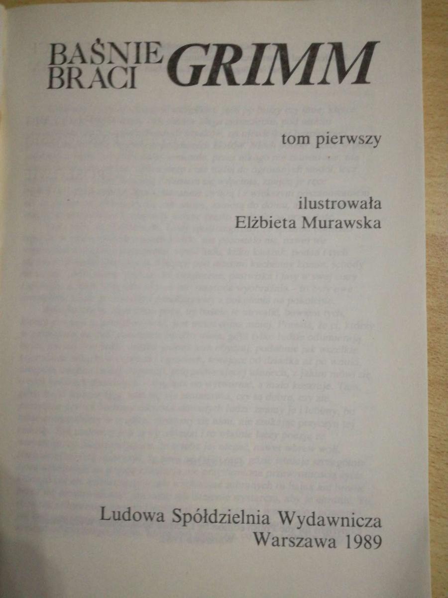 Książka Baśnie braci Grimm. Tom 1 i Tom 2. nr. 2