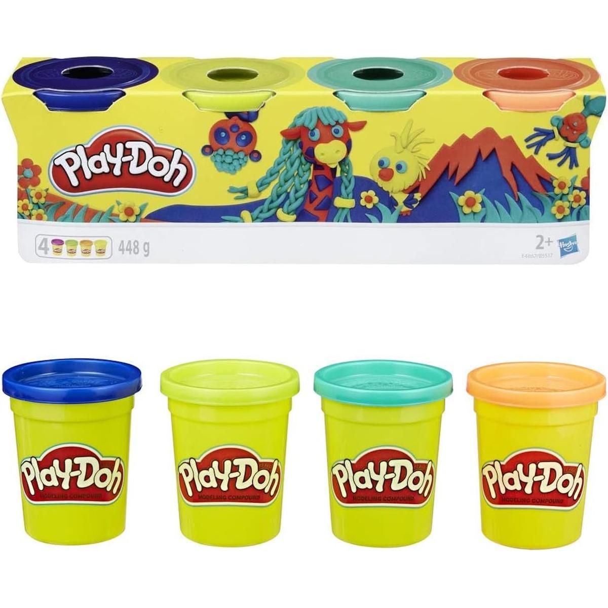Ciastolina kolorowa zestaw tub mix kolorów hasbro 4-pak e4867 play-doh dla dziecka nr. 1