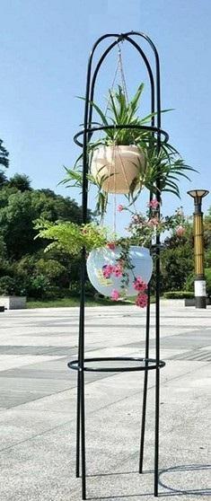 Krata ochronna do drzew 190x40 cm lub stojak na pnącza do kwiatów do ogrodu  1 Full Screen