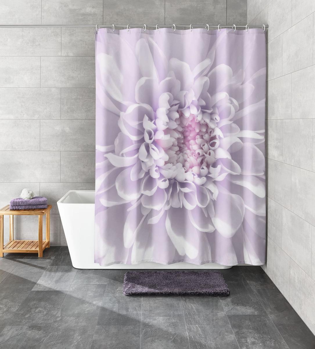Zasłona prysznicowa 180x200 cm lavender Fioletowy Kleine Wolke Dahlia do łazienki nr. 1