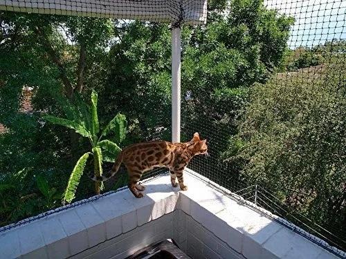 Zestaw Siatka na balkon dla kotów Heckermann 6x3m + Klej do siatki na balkon dla kotów beżowy nr. 11
