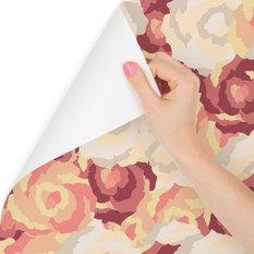 Tapeta retro kolorowe kwiaty róże natura salon  - Miniaturka zdjęcia nr 1