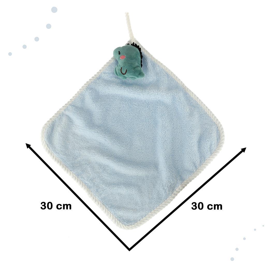 Ręcznik ręczniczek do rąk dla dzieci do przedszkola 30x30cm niebieski dinozaur nr. 2