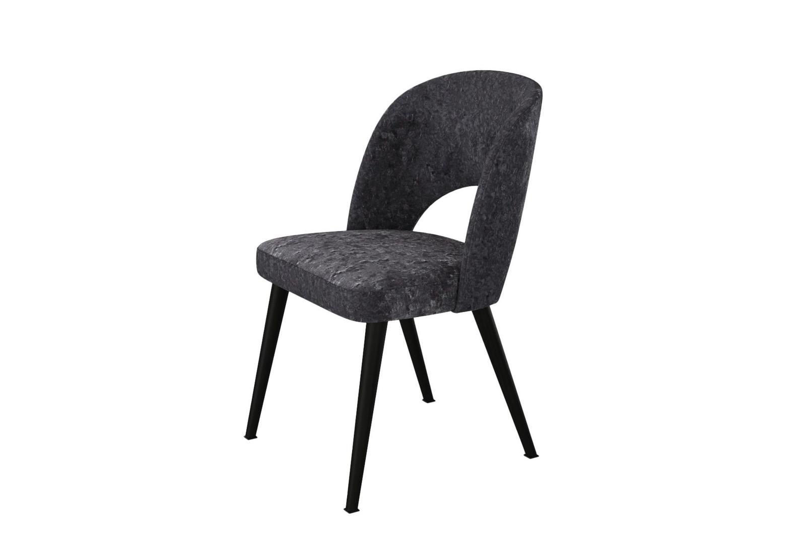Krzesło OPERA KR-5 46x45x82 cm do jadalni welurowe szary nr. 1