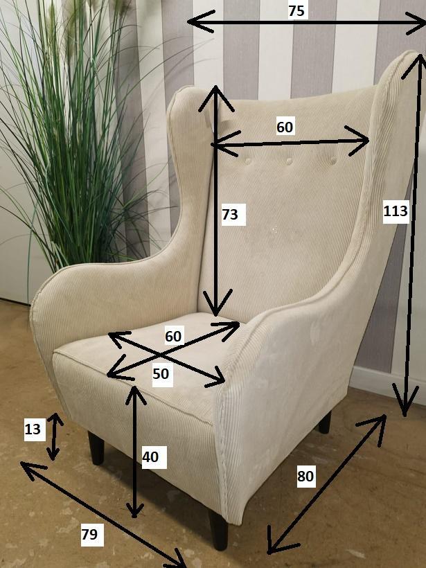 Fotel uszak 105x90x50 cm zielony wyjątkowy i solidny do sypialni, salonu 8 Full Screen