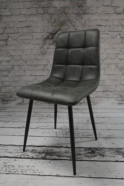 Zestaw krzeseł DEVER TAUPE 43x88x55 cm krzesło do jadalni salonu szary czarne nogi nr. 7