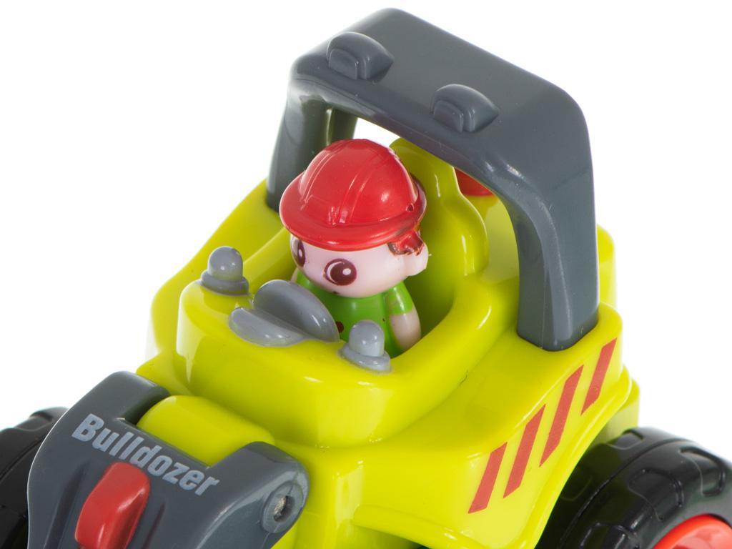 Samochód dla dzieci auto budowlane zabawka dla dwulatka buldożer spychacz HOLA nr. 5