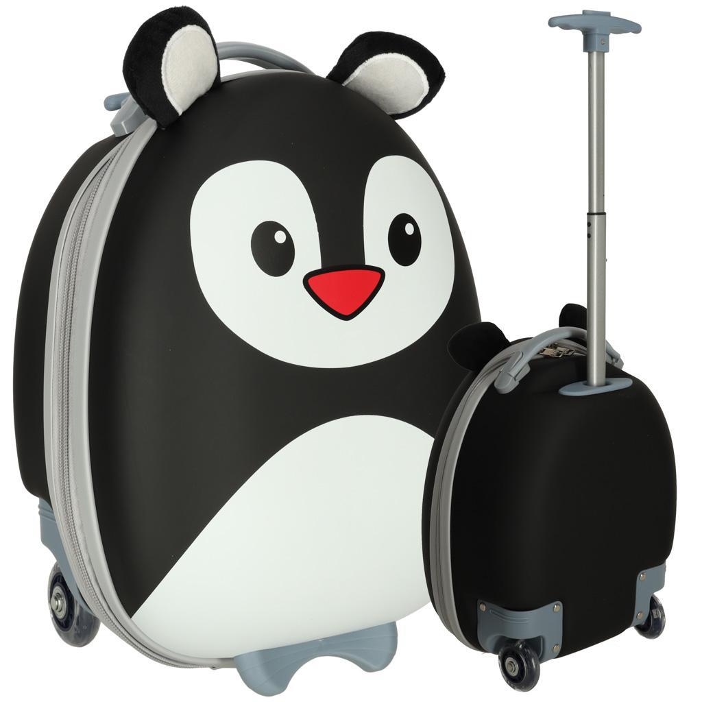 Walizka podróżna dla dzieci bagaż podręczny na kółkach pingwin nr. 1