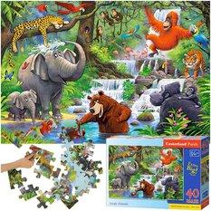 CASTORLAND Puzzle 40 układanka elementów Maxi Jungle Animals - Zwierzęta z Dżungli 4+ - Miniaturka zdjęcia nr 1