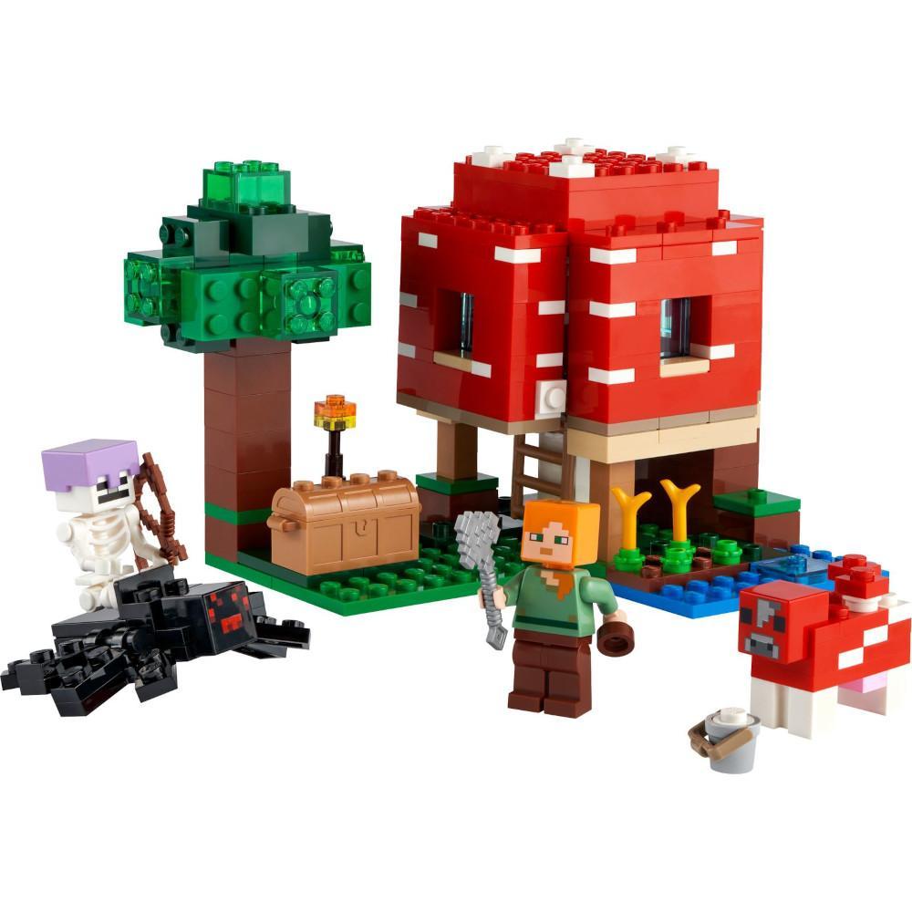 Duży zestaw klocków dom w grzybie 21179 lego minecraft dla dziecka 1 Full Screen