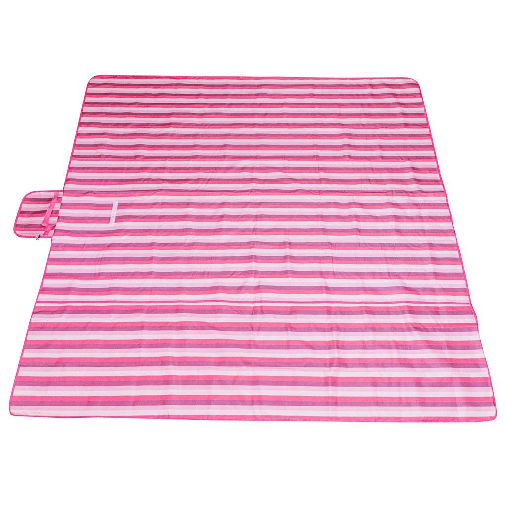 Mata plażowa koc piknikowy plażowy 200x200cm różowy nr. 3