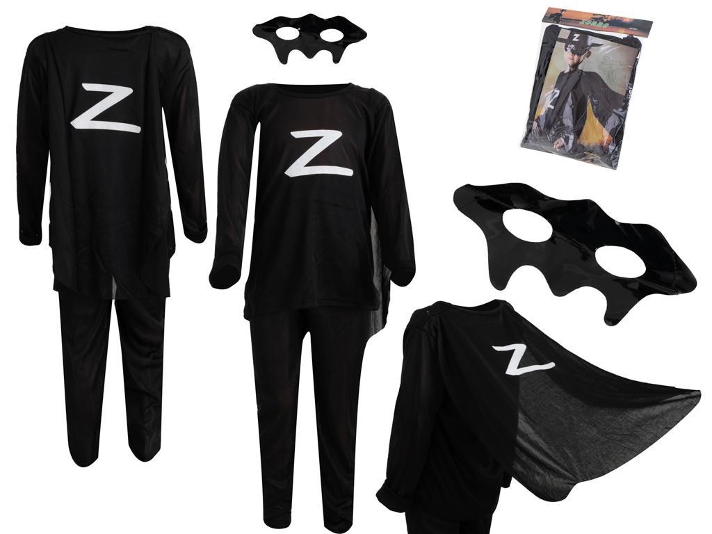 Kostium strój karnawałowy przebranie Zorro rozmiar S 95-110cm nr. 1