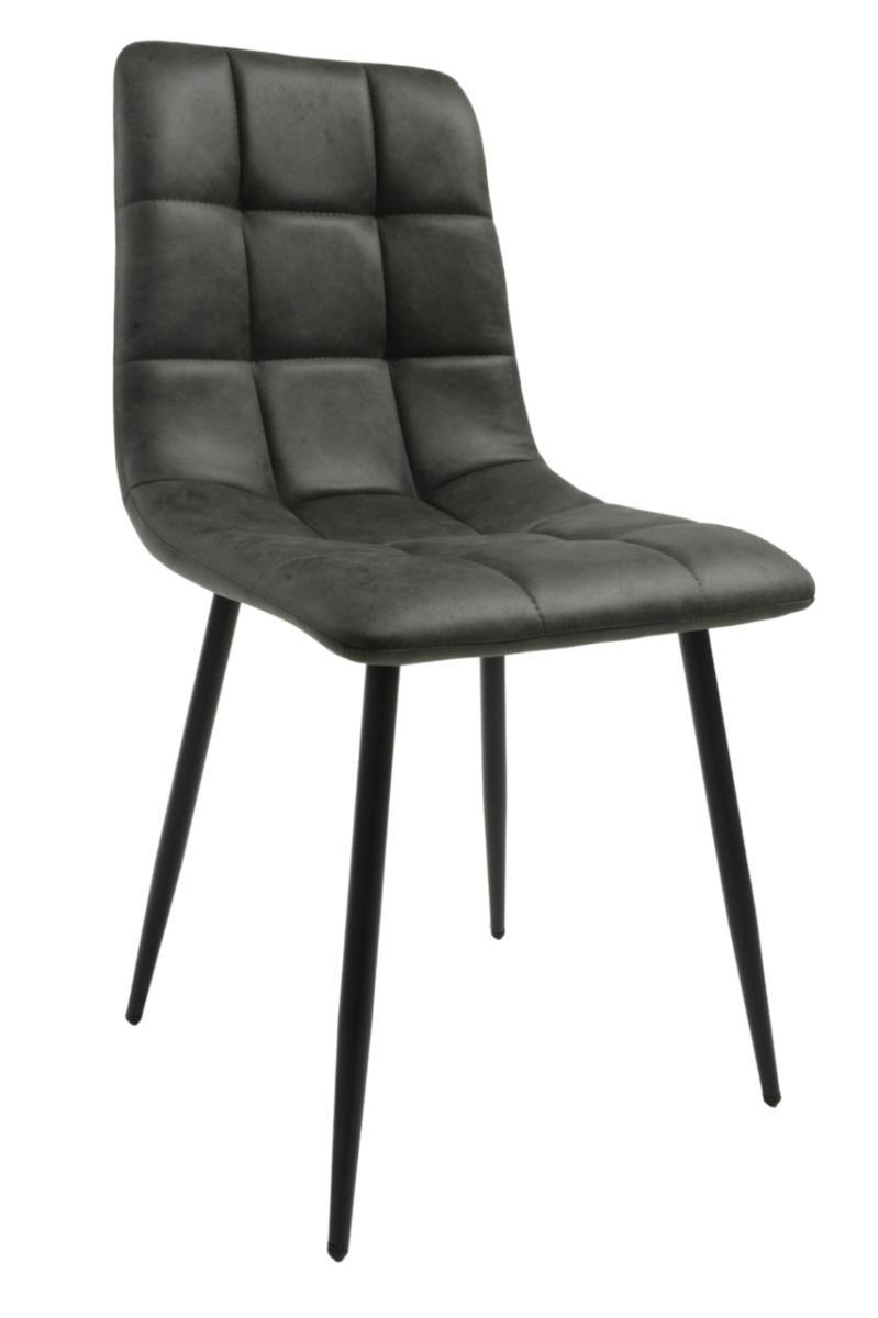 Zestaw krzeseł DEVER TAUPE 43x88x55 cm krzesło do jadalni salonu szary czarne nogi nr. 2