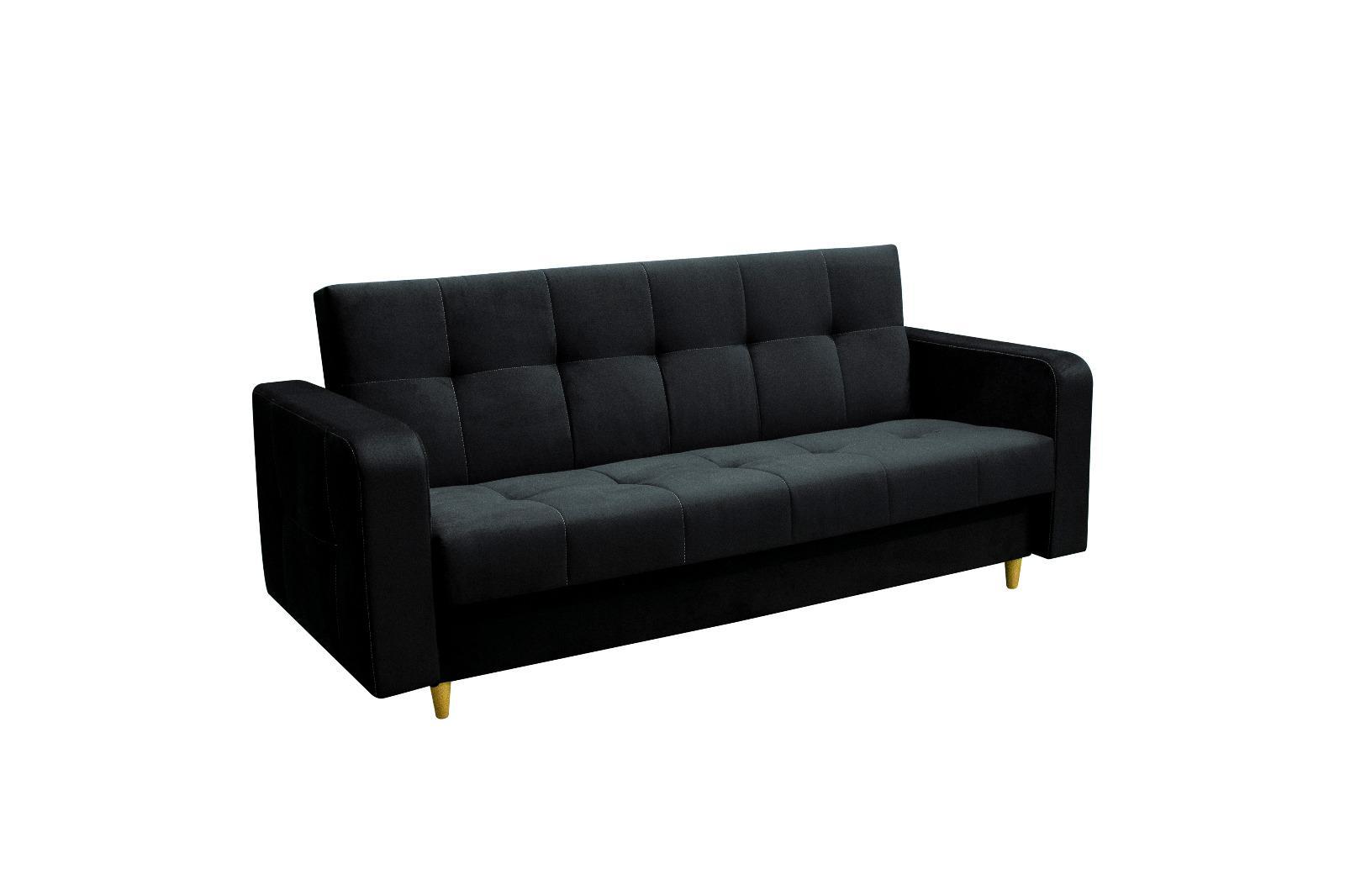 Elegancka sofa SCARLETT z drewnianymi nóżkami do salonu  3 Full Screen