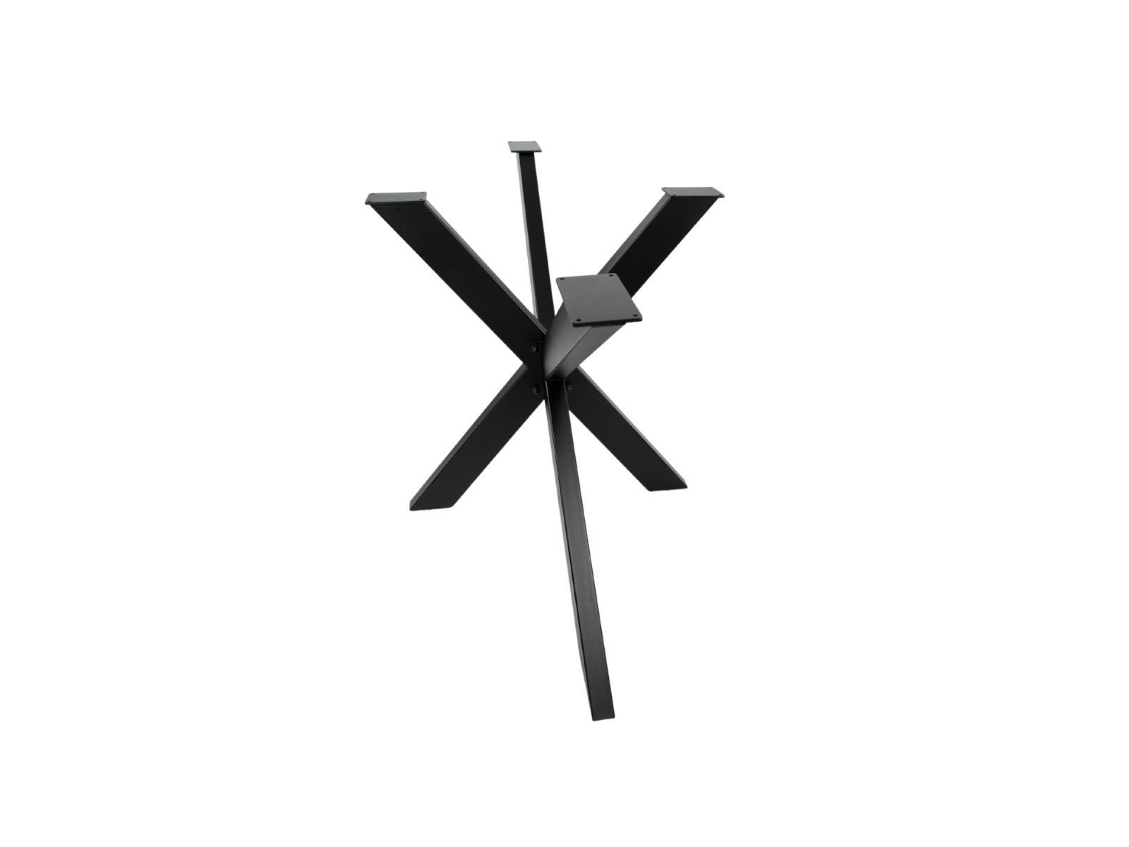 Noga metalowa stelaż do stołu biurka 68x72x128,5 cm pająk loftowy czarny nr. 3