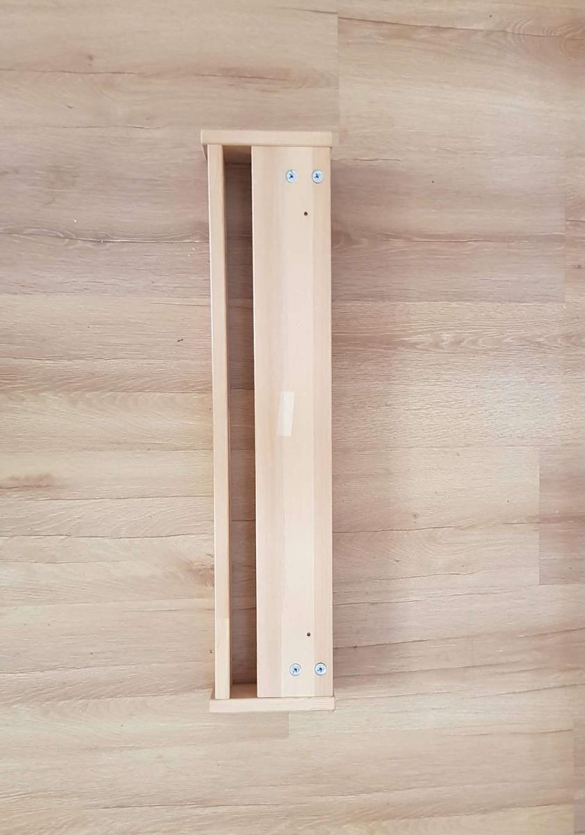 Duża solidna drewniana półka na przyprawy lub książeczki 2 Full Screen