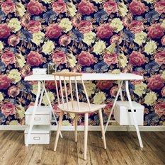 Tapeta, kolorowe róże, delikatna ozdoba salonu - Miniaturka zdjęcia nr 4