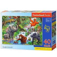 CASTORLAND Puzzle 40 układanka elementów Maxi Jungle Animals - Zwierzęta z Dżungli 4+ - Miniaturka zdjęcia nr 3
