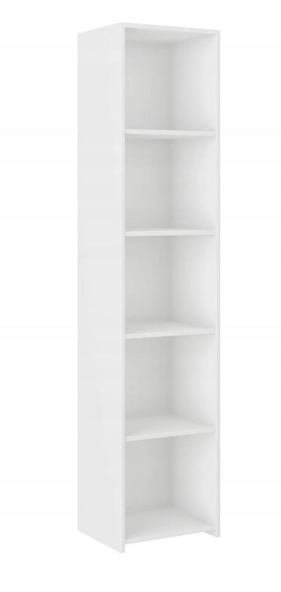Regał MODERN 180x40 cm biały wysoki z półkami do sypialni, biura lub salonu  0 Full Screen