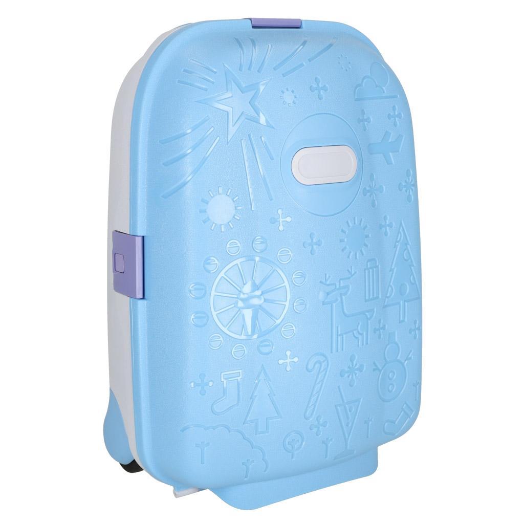 Walizka podróżna kabinowa dla dzieci na kółkach bagaż podręczny z imieniem niebieska nr. 2