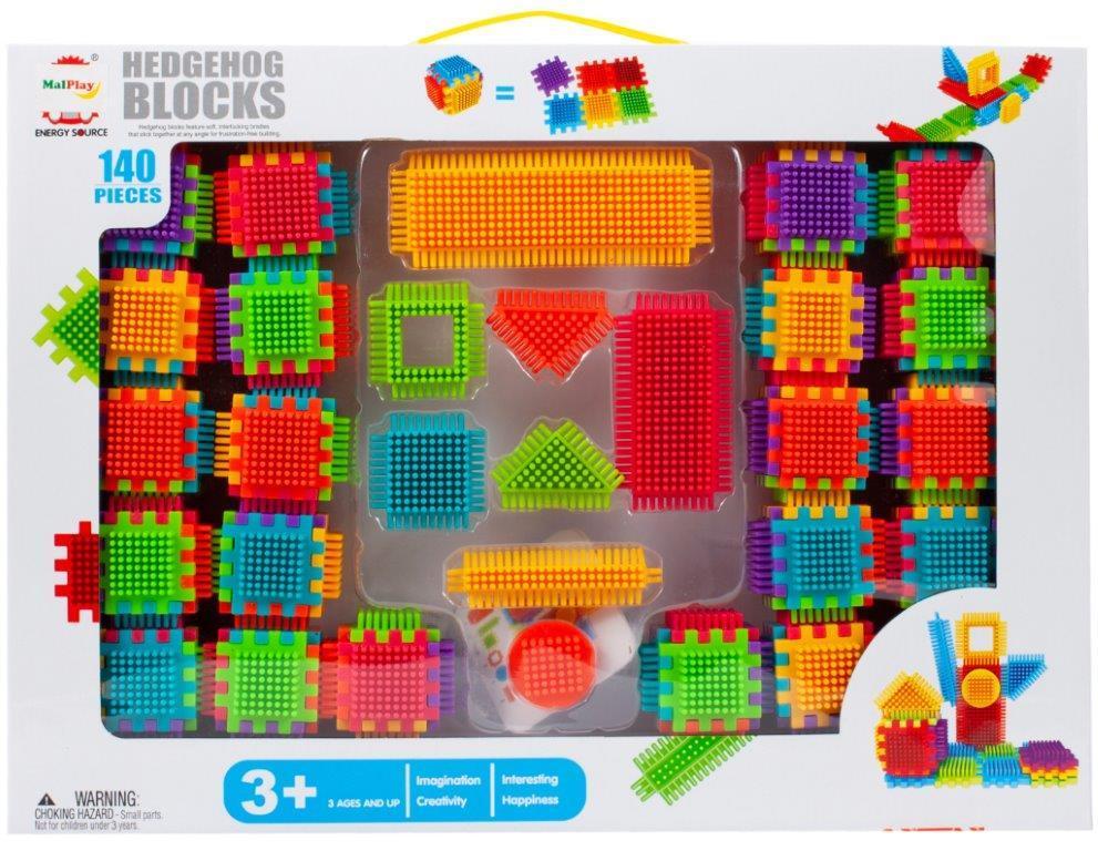 Klocki konstrukcyjne kreatywne wafle jeżyki układanka kolorowa dla dzieci 140szt 0 Full Screen