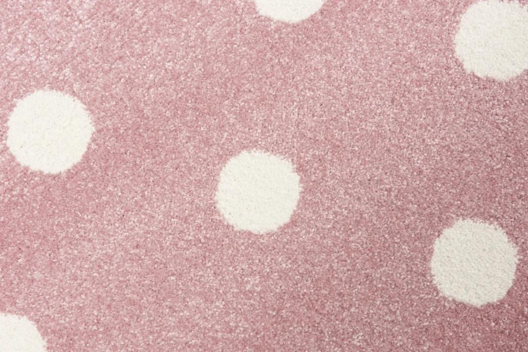 Dywan dziecięcy Fairytale Pink 160x220 cm do pokoju dziecięcego różowy w kropki nr. 5