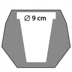 Doniczka betonowa Square Geometric 9 cm | Klasyczne Złoto - Miniaturka zdjęcia nr 4