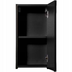 Szafka łazienkowa wisząca górna 30 cm NOVA BLACK ryflowany front drzwi czarna - Miniaturka zdjęcia nr 4