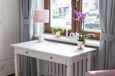 Lampa stołowa CLASSIC 25x25x55 cm różowa drewno olejowane - Miniaturka zdjęcia nr 3