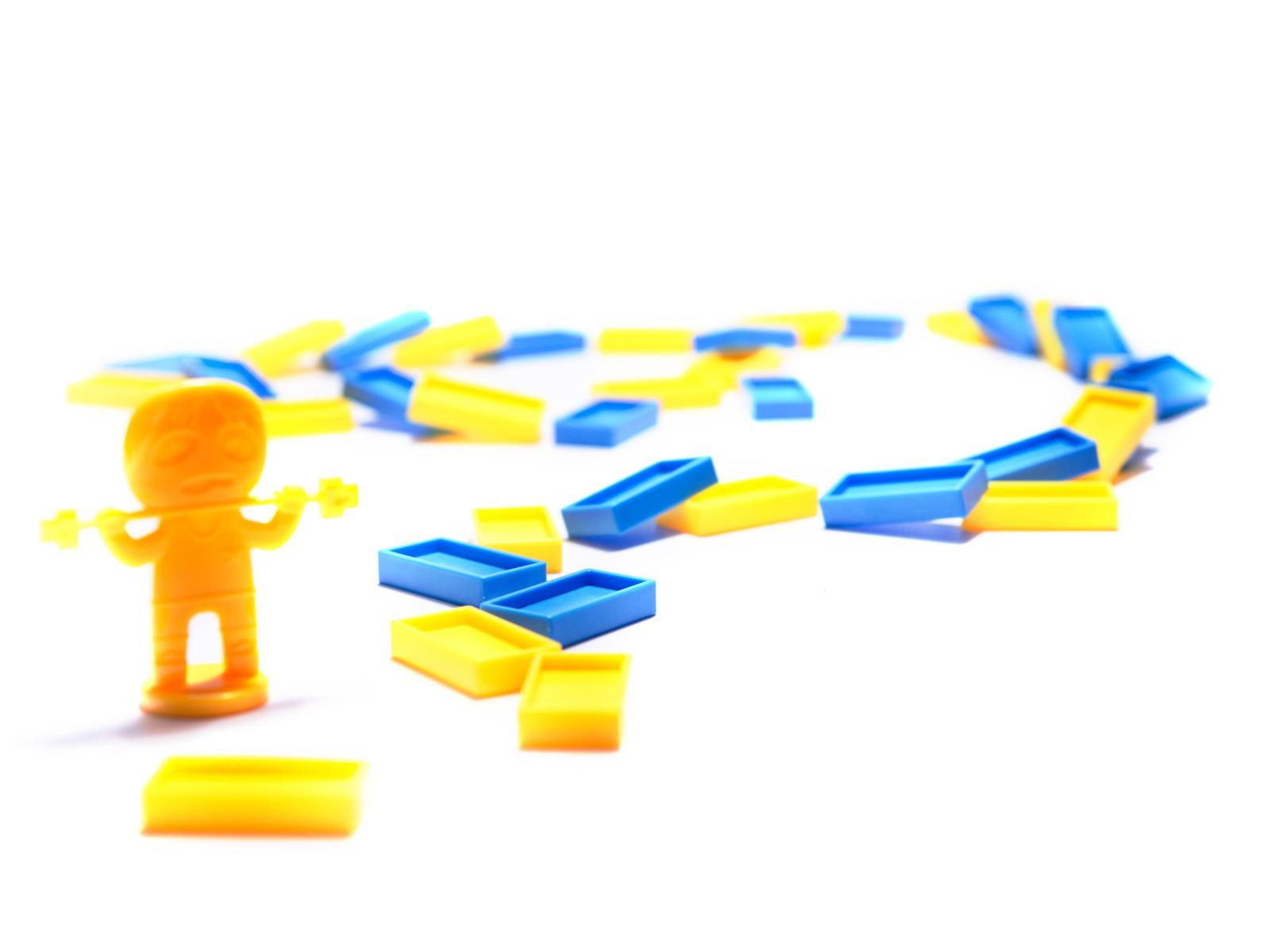 Pociąg Lokomotywa interaktywna układanka domino z kolejką zabawka dla dzieci 16x7x10 cm nr. 15