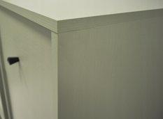 Komoda AVILA 158 cm metalowe nogi drzwi półki do pokoju salonu zielony - Miniaturka zdjęcia nr 4