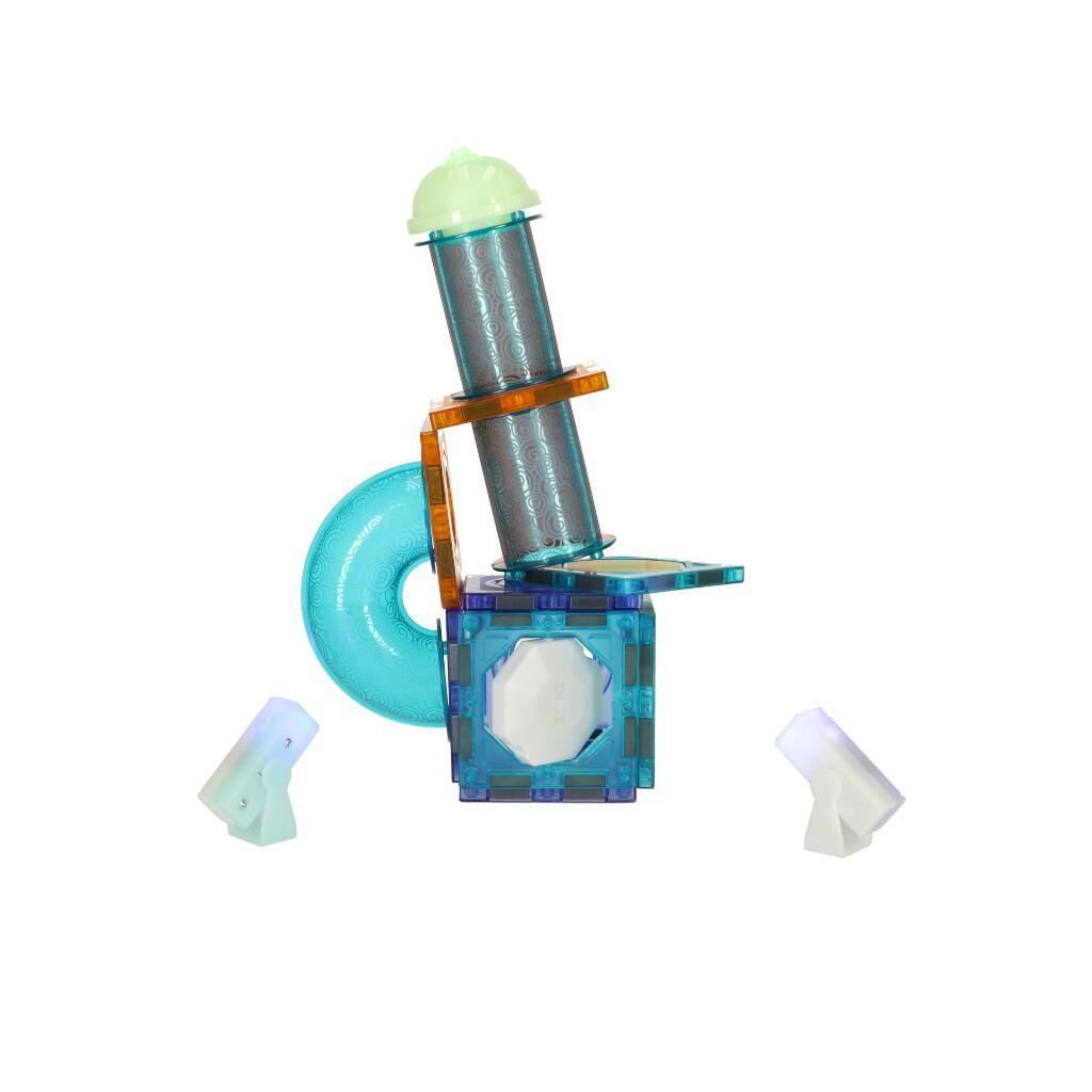 Klocki magnetyczne MARBLE tor kulkowy świecący 49 elementów zabawka dla dzieci 27x13x7,5 cm 10 Full Screen