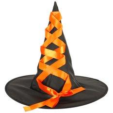Kostium strój karnawałowy przebranie czarownica wiedźma 3 elementy pomarańczowy - Miniaturka zdjęcia nr 3