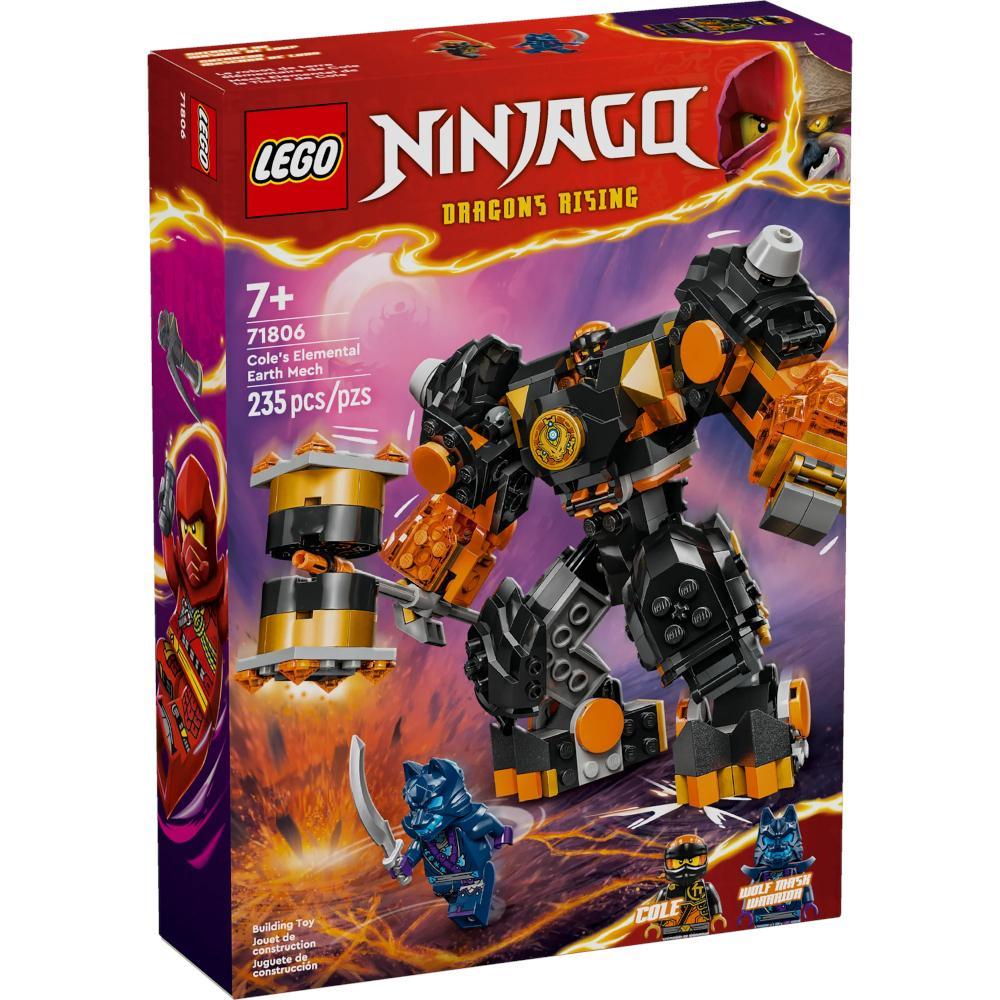 Zestaw klocków mech żywiołu ziemi cole’a 71806 lego ninjago oryginalny dla dziecka nr. 1
