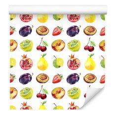 Tapeta do kuchni, owoce, jabłka, wiśnie, truskawki  - Miniaturka zdjęcia nr 3