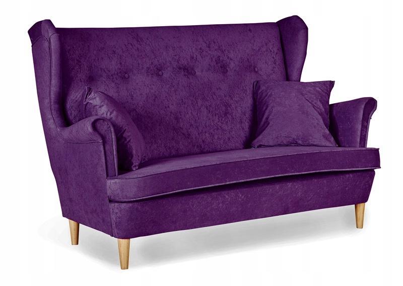 Zestaw wypoczynkowy mebli ARI 149x104x92 cm uszak sofa fotele pufy do salonu Mirofaza fioletowy 2 Full Screen