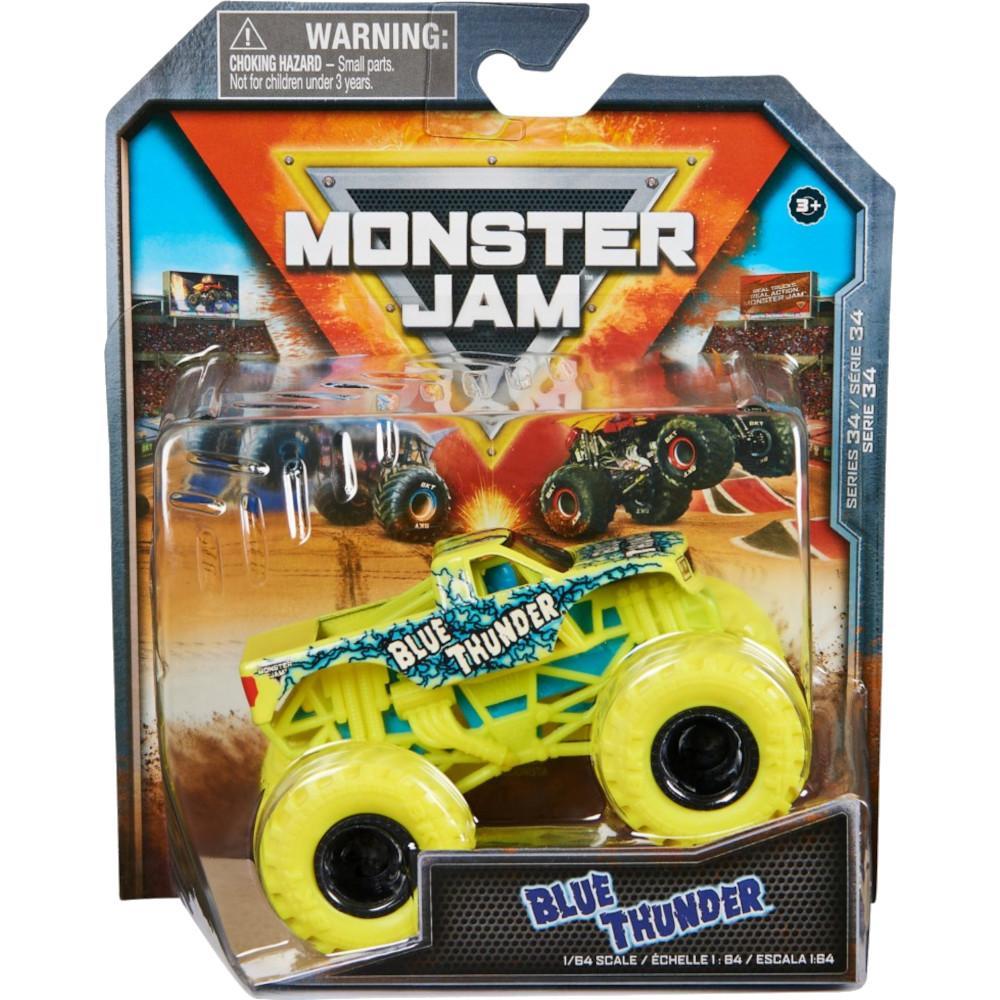 Monster Jam truck auto terenowe Spin Master seria 34 Blue Thunder 1:64 nr. 1