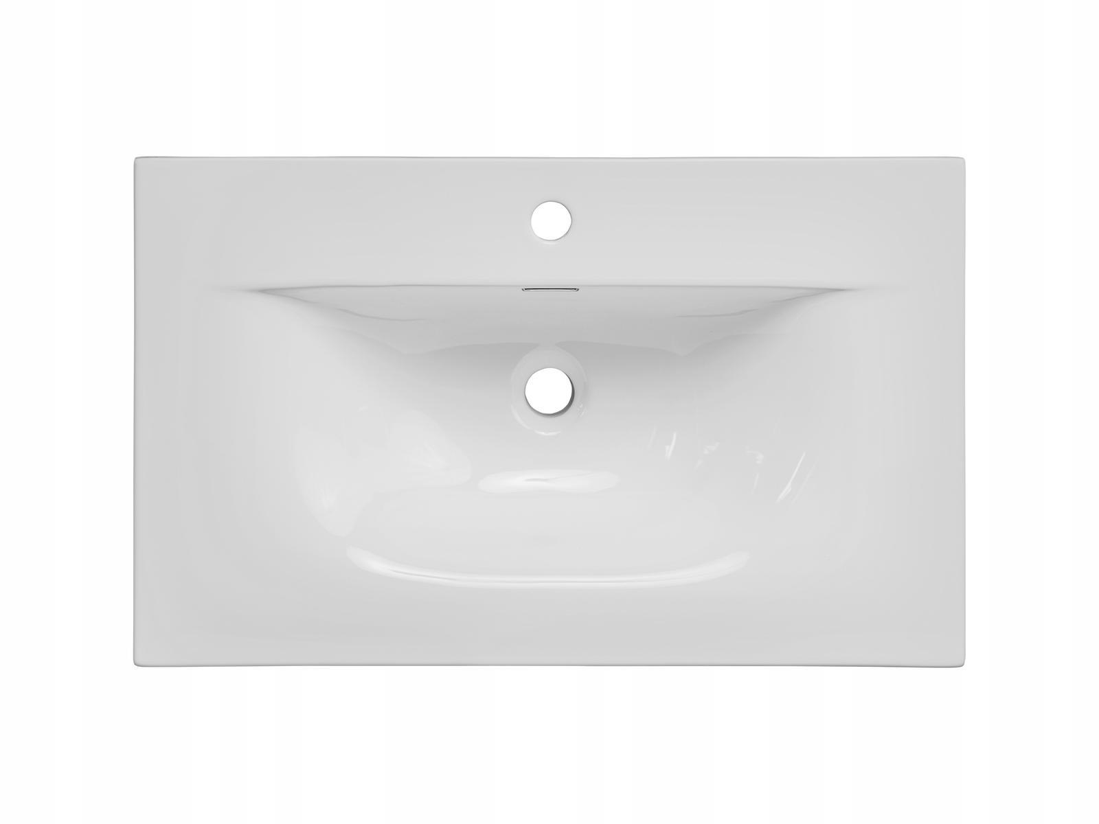 Szafka łazienkowa z umywalką 60 cm wisząca ryflowane szuflady x2 ADEL kaszmir nr. 7