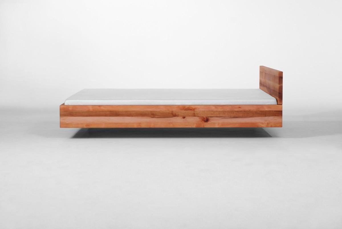 Łóżko POOL 200x200 eleganckie, proste nowoczesne łóżko wykonane z litego drewna olchowego nr. 4