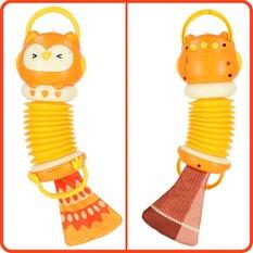 Harmonia akordeon zabawka sensoryczna dla dzieci sowa pomarańczowa - Miniaturka zdjęcia nr 5