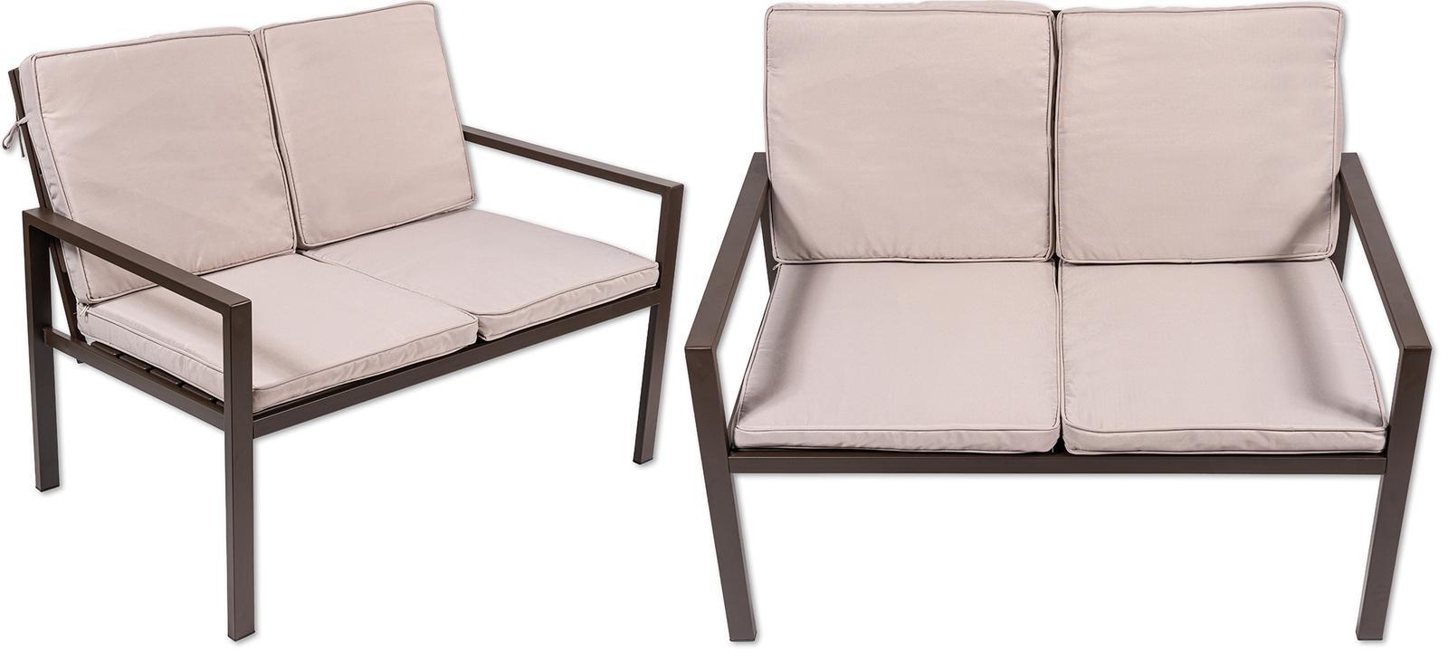 Zestaw mebli ogrodowych kanapa stół krzesła ogrodowe Heckermann® AC-WS008-1 nr. 6