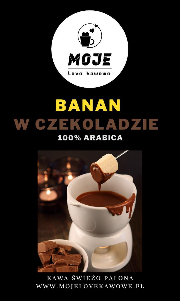 Kawa smakowa Banan w czekoladzie 1000g ziarnista nr. 1